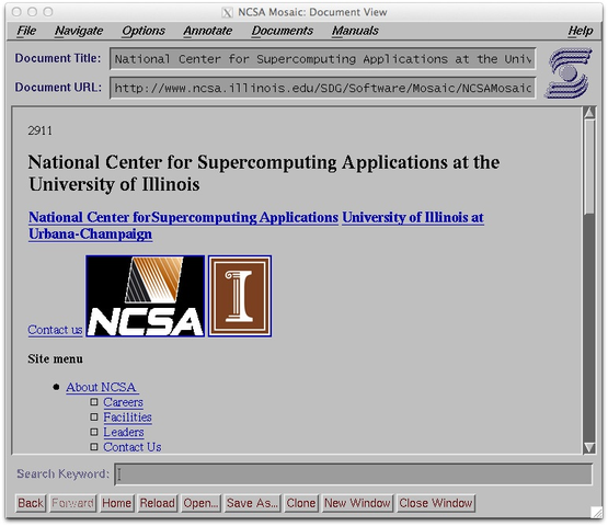 NCSA Mosaic 1.0 Released